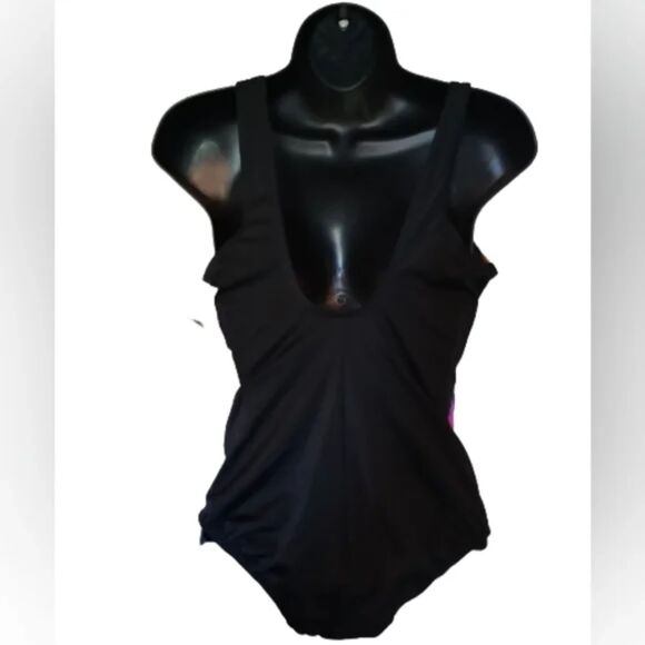 Studio Works Women's Size 8 Black & Multicolor Swimsuit - NWT - Picture 2 of 6